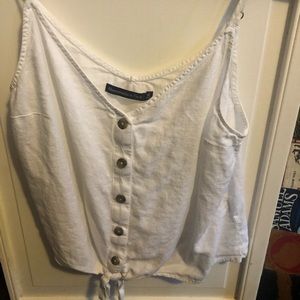 Abercrombie Linen Crop Lop Never Worn!